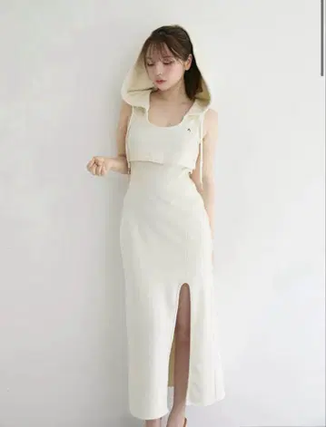 andmary Nora 슬릿 드레스