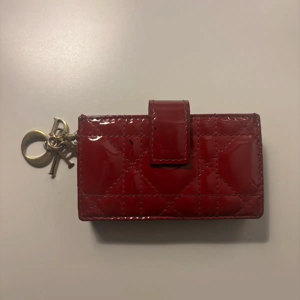 Dior Accordion Card Holder Red