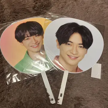 치넨 유리 부채 2개 세트