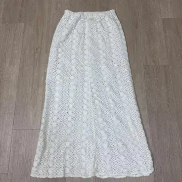 CITY SHOP 레이스 롱 스커트 화이트 38