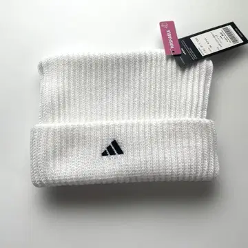 adidas 화이트 고양이 귀 니트 모자 / 비니 프리 사이즈