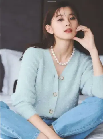 L. QUINCE 민트 그린 가디건