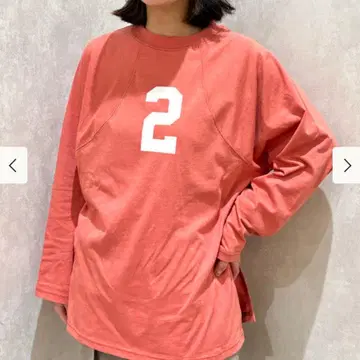 BEAMS BOY 넘버링 프린트 풋볼 롱 슬리브