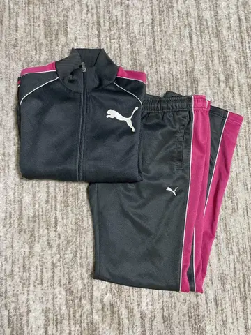 PUMA 저지 세트 그레이/핑크
