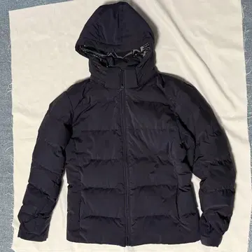 UNIQLO 네이비 후드 부착 다운 자켓 S