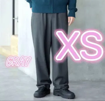 25AW 새상품 유니클로 C 이지 와이드 테이퍼드 팬츠 다크 그레이 XS