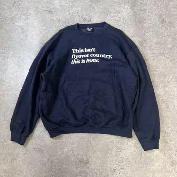 USA BAY SIDE 맨투맨 트레이닝복 2XL 네이비 AMY