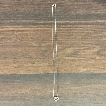 실버925 하트 비즈 체인 목걸이