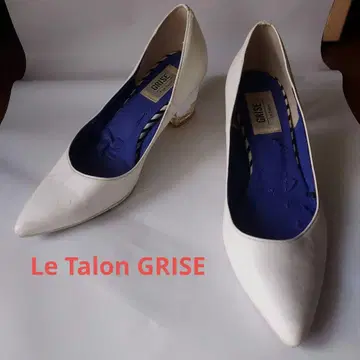 LeTalonGRISE 화이트 스틸레토 펌프스