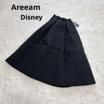 Areeam 퀼팅 스커트 블랙 택 포함 새상품 디즈니 아이냥
