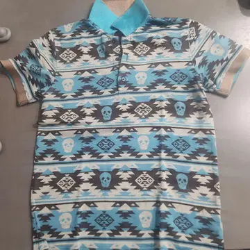 MARK & LONA 스컬 디자인 피케 셔츠 M