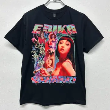 사와지리 에리카 raptee [ XL 사이즈 ] T셔츠 블랙