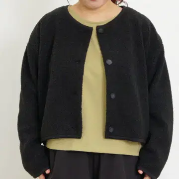 사만사 모스모스 컷 보아 숏 자켓