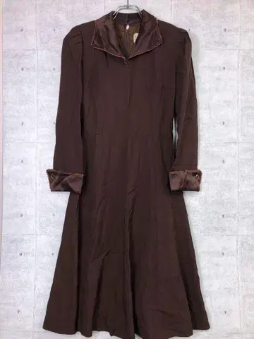 ROSE'C 쇼와 레트로 보헤미안 컨트리 구제 의류 플레어 원피스