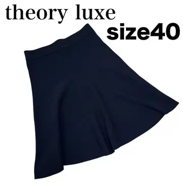 [새상품급] theory luxe 띠어리 럭스 플레어 스커트 네이비