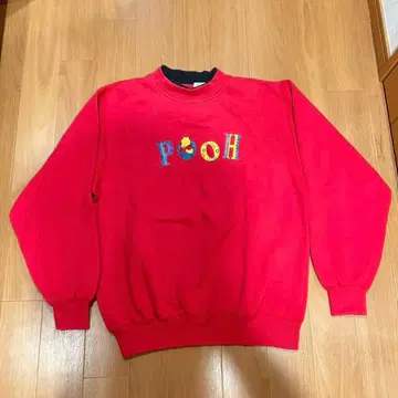 90s 디즈니 맨투맨 곰돌이 푸 pooh 택 사이즈 L