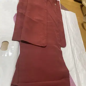 이로무지 기모노 홍차 화이트 자수