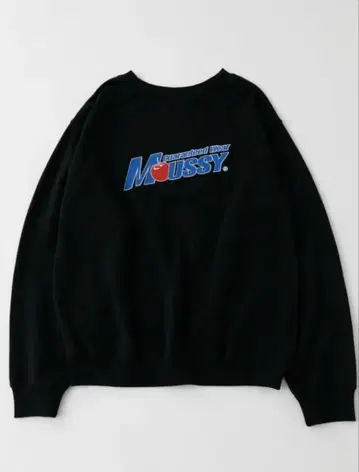 MOUSSY 마우지 블랙 맨투맨 F 사이즈