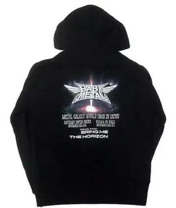 BABYMETAL 메탈 갤럭시 XL 블랙 후드티