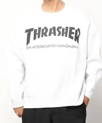 택 포함 새상품 THRASHER 트레이닝복 L 마그 로고 크루 맨투맨