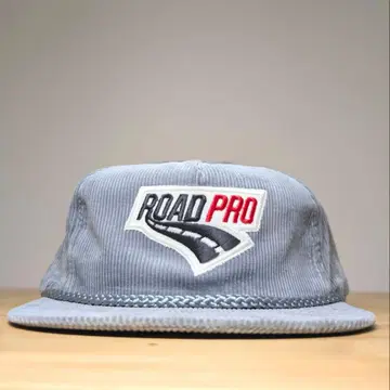 80s-90s 데드스탁 ROAD PRO 코듀로이 캡 기업 로고