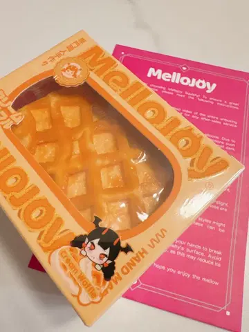 새상품 mellojoy 크림 와플 스퀘어