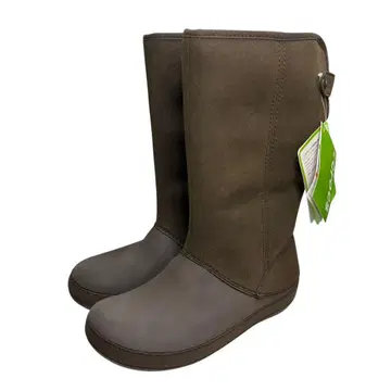 미사용 새상품 CROCS 스웨이드 롱 부츠 브라운 W8