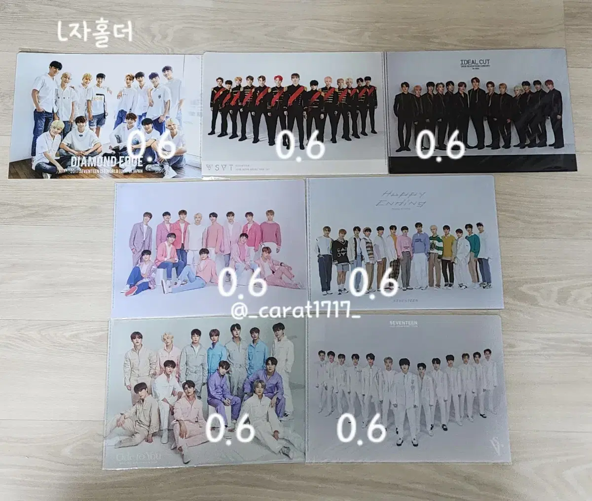 Seventeen Japan goods L-shaped holder clear file wts