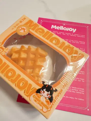 새상품 mellojoy 크림 와플 세모
