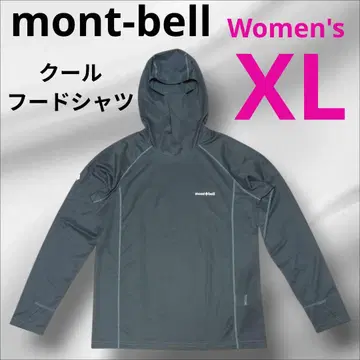 새상품급 몽벨 쿨 후드 셔츠 다크 그레이 여성용 XL