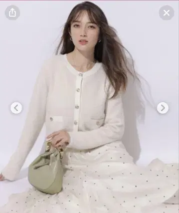 키라후와 금장 버튼 가디건