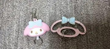 마이멜로디 리본 포함 키링 2개 세트