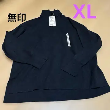 무인양품 하프 지퍼 스웨터 XL 블랙