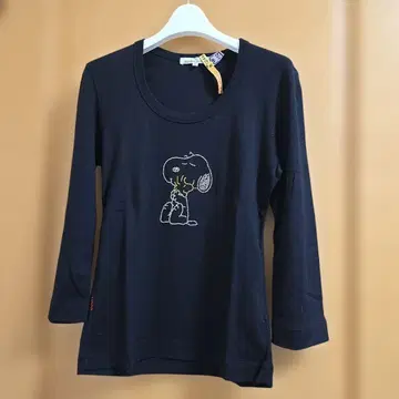 SNOOPY x USPA 블랙 긴팔 T셔츠 L