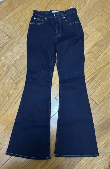 AZUL by MOUSSY 부츠컷 데님 S 다크 블루