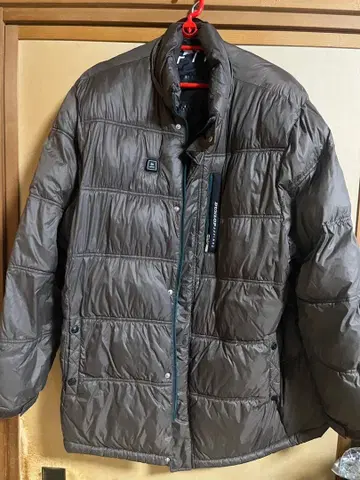 DUNLOP 브라운 다운 자켓 퀼팅