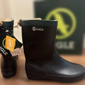 AIGLE BISON Marine 39 사이즈 레인부츠