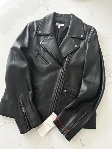 가격 인하 DRESSTERIOR 택 포함 새상품 블랙 가죽 자켓