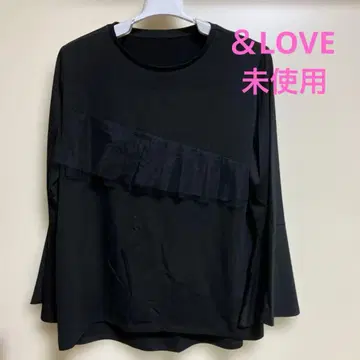 앤러브 앤러브 튤 프릴 티셔츠 상의 T셔츠