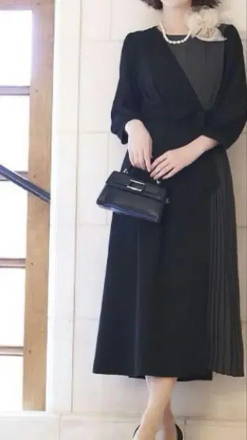 세레모니 블랙 그레이 원피스