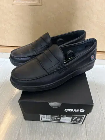 gravis 블랙 로퍼 25.5cm
