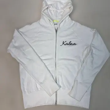 새상품급 Kalna 풀 집업 후드티 화이트