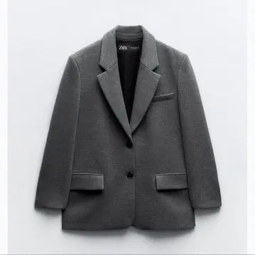 ZARA 그레이 숄더 패드 스트레이트 블레이저 XS ( S~M 정도)