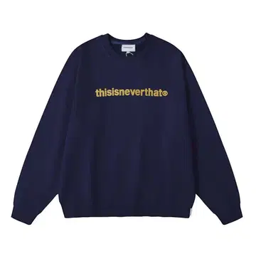 thisisneverthat 네이비 로고 맨투맨