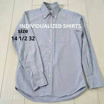 인디비쥬얼라이즈드 셔츠 스탠다드 핏 스카이블루 긴팔 셔츠