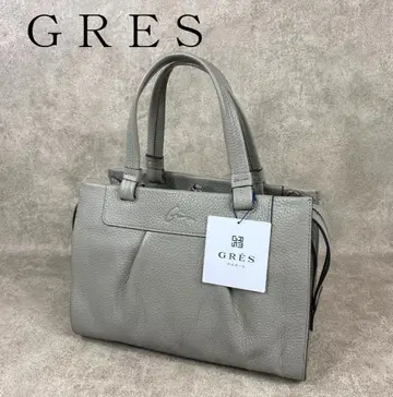[ 미사용 ] GRES 그레 소가죽 슈링크 2 웨이 핸드백 그레이지
