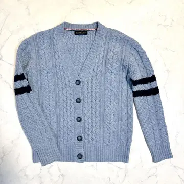 디노스 DAMA collection 케이블 가디건 블루 그레이