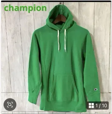 새상품급 Champion 리버스 위브 후드티 M 그린