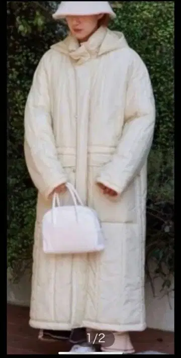 [가격 인하! 컨디션 최상] AURALEE 블랙 롱 다운 코트