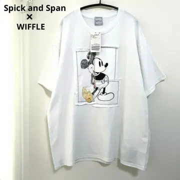 [택 포함 새상품] WIFFLE/위플 별주 Mickey 패치워크 T셔츠